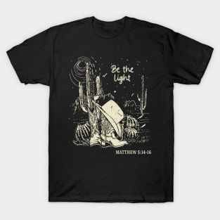 Be The Light Boots Desert T-Shirt